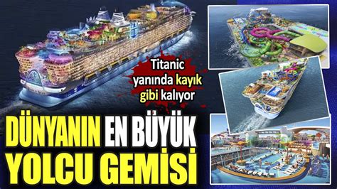 Dünyanın en büyük yolcu gemisi Titanic yanında kayık gibi kalıyor