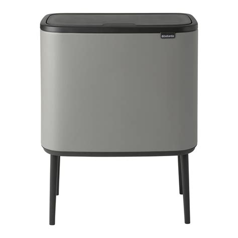 Brabantia Bo Touch Bin Afvalemmer 11 23 L Mineral Concrete Grey