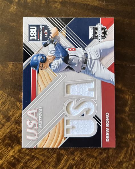 Panini Elite Extra Edition Drew Romo Usa Pro National Team Jersey