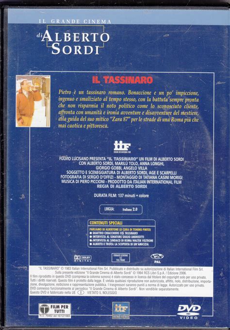 Il Tassinaro Il Grande Cinema Di Alberto Sordi Versione Da Edicola