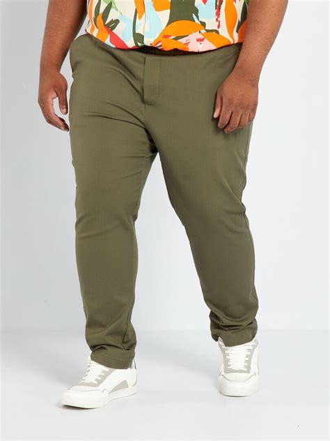 Pantalón chino slim KAKI Kiabi 25 00