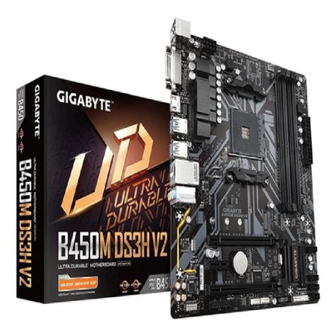 Placa Mae Am4 Gigabyte B450m Ds3h V2 Amd Ryzen Micro Atx em Promoção na