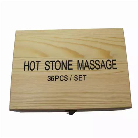 Pcs Hot Stone Set With Wooden Box Renee Health Lifestyle