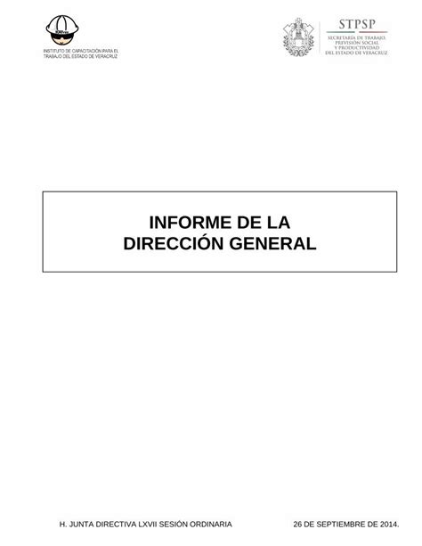 PDF INFORME DE LA DIRECCIÓN GENERAL ANÁLISIS COMPARATIVO DE