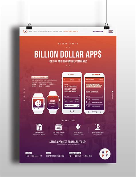 Mobile App Poster Templates :: Behance