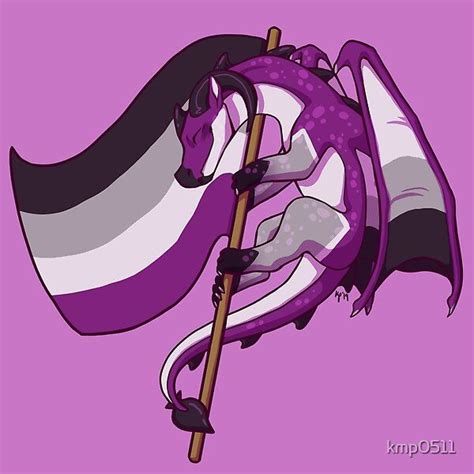 Asexual Pride Flag Dragon 3rd Edition By Kmp0511 Redbubble Lgbt