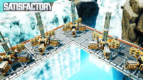 BUILDING A WATERFALL POWER PLANT BASE WITH FUEL GENERATORS IN