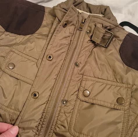 Banana Republic Green Quilted Jacket Size Xs Gem