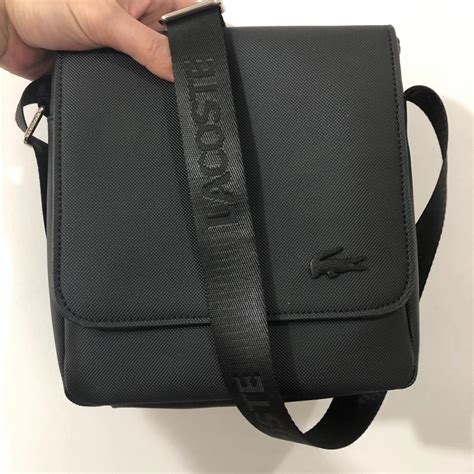 LACOSTE Porta Bolsa Treco Tiracolo Transversal Bag Masculino De PVC