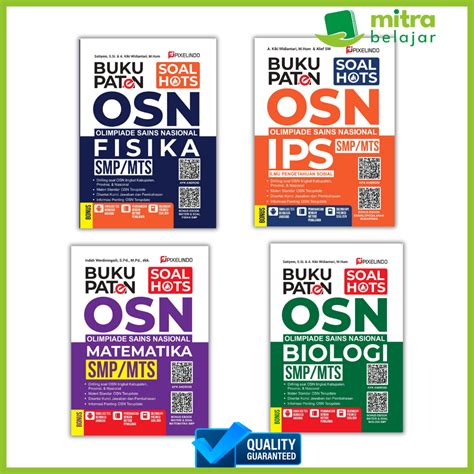 Jual Buku Pelajaran Smp Mts Paten Bank Soal Hots Osn Fisika Biologi Mtk