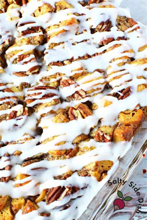 Overnight Cinnamon Roll Casserole With Pillsbury Salty Side Dish