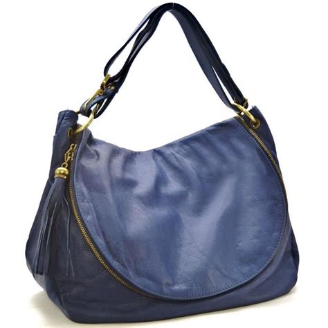 OH MY BAG Sac à Main cuir souple Modèle 72 heures gd modèle bleu