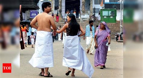 Trivandrum Temple Saree Guys Stop Telling Us What To Wear To Temples Kochi News Times Of