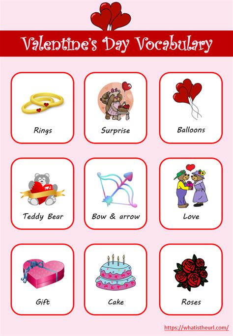 Valentines Day Vocabulary Your Home Teacher