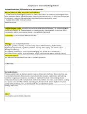 Psy Exam Pdf Schizophrenia What Does Schizophrenia Mean