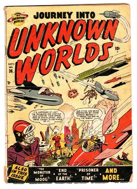 Journey Into Unknown Worlds First Issue Atlas Sci Fi Aliens