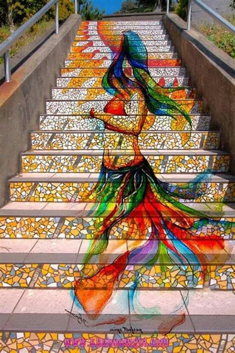 30 Beautiful Street Artworks On Stairs Art And Design Smukke Steder