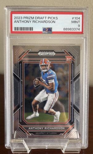 Anthony Richardson 2023 Panini Prizm Draft Picks 104 Psa 9 Mint Rc Ebay