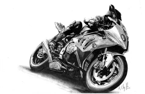 Bmw S1000rr Drawing By Mickey Chaney Saatchi Art