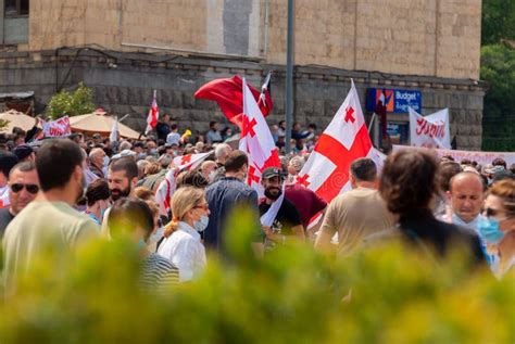 Massive Protest Against Namakhvani HPP Underway In Tbilisi Georgia