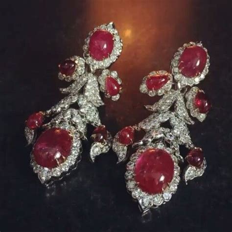 David Webb Beautiful Ruby And Diamond Earrings Davidwebbjewels