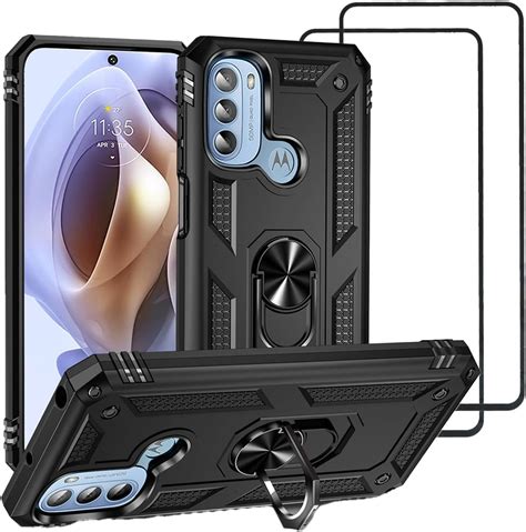 DABUNA Funda Para Moto G53 5G Case Uso Rudo 2 Pack Mica De Cristal