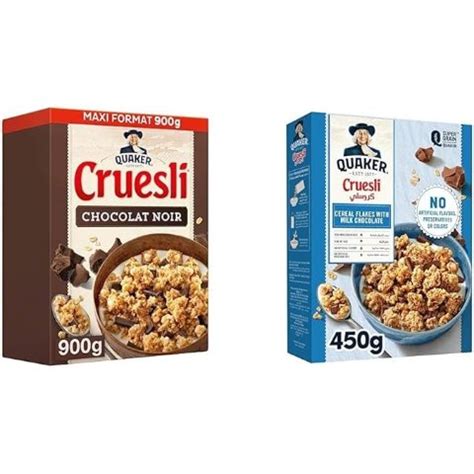 Quaker Cereales Completes Chocolat Noir La Boite De G Cruesli