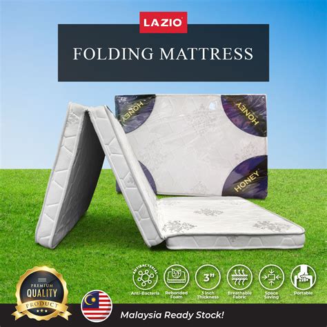 Honey 3" Rebond Foam Foldable Single Mattress / Portable Mattress