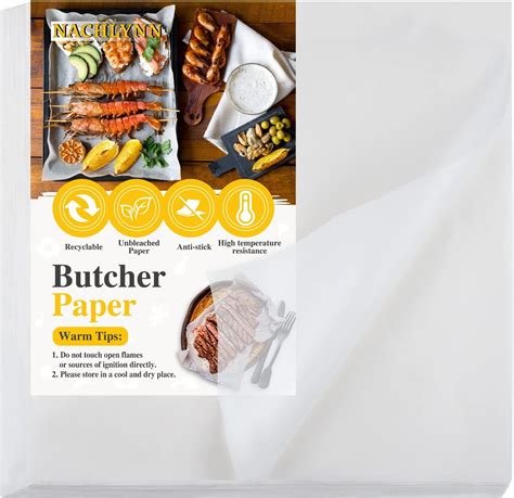 NACHLYNN 110 Pieces White Butcher Paper for Sublimation Disposable ...