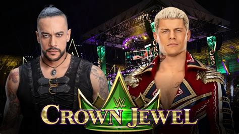 Full Match Cody Rhodes Vs Damian Priest At WWE Crown Jewel 2023 YouTube