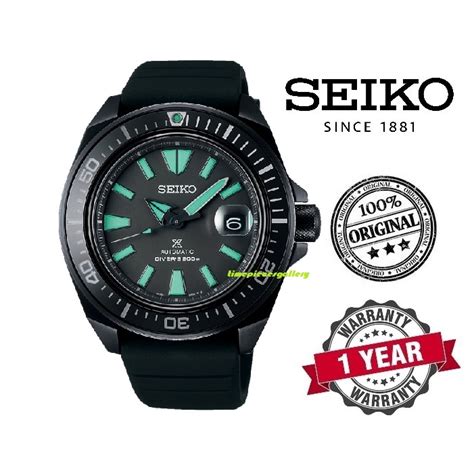 Seiko Prospex Samurai Black Series Night Vision Automatic Diver Watch