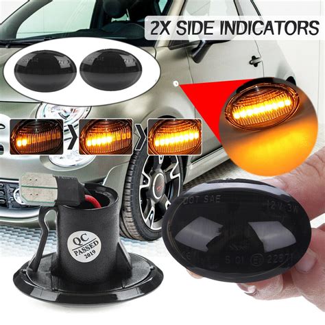 X Sequential Led Side Marker Blinker Signal Light For Fiat E