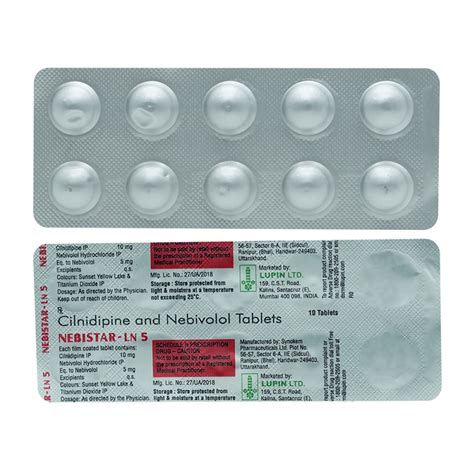 Nebistar LN 5 10 Mg Tablet 10 S Price Uses Side Effects Composition