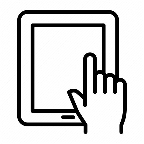 Touch Screen Finger Tablet Technology Move Icon Download On