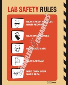 LAB SAFETY RULES Poster – Enablers & Enhancers