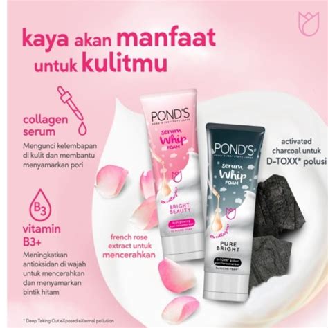 Jual Pond S Facial Foam Serum Whip Foam 100g All Var Kemasan Baru Shopee Indonesia