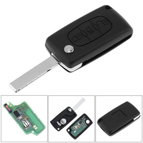 Buttons Keyless Uncut Flip Remote Key Fob With Light Button Id Chip