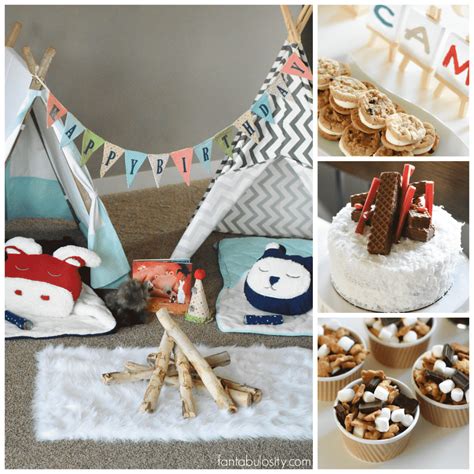 Camping Birthday Party Ideas For Indoors Fantabulosity