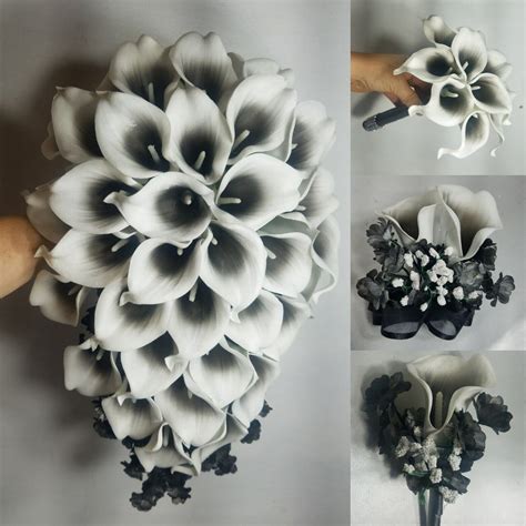 Black And White Calla Lily Bouquet