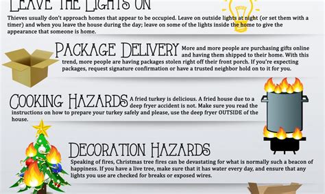 Holiday Safety Tips Infographic - Best Infographics