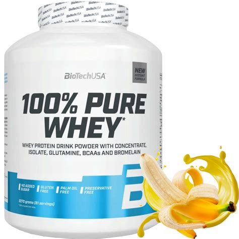 Biotech Pure Whey G Od Ywka Bia Kowa Wpi Bia Ko Serwatkowe