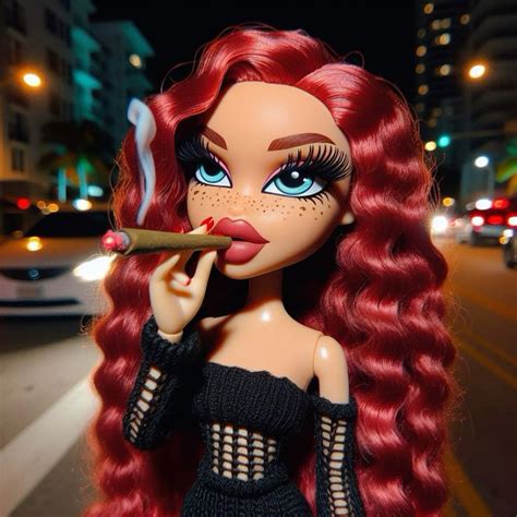 Pass The Dutchie Bratz Doll 🍃 Bratz Doll Red Hair Cartoon Girl Gang Aesthetic