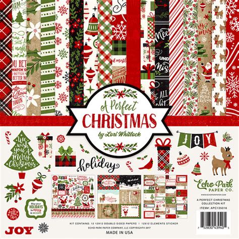 Echo Park A Perfect Christmas 12x12 Collection Kit