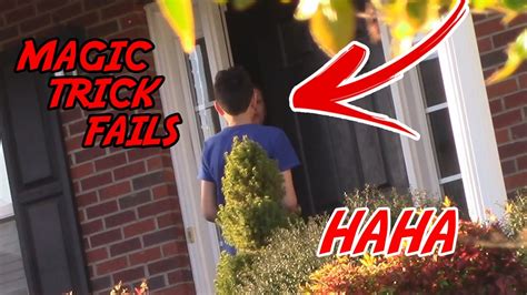 Magic Trick Fails At Strangers Doorstep Youtube