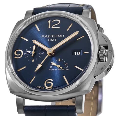 Panerai Luminor Due Gmt Mm Blue Dial Men S Watch Pam