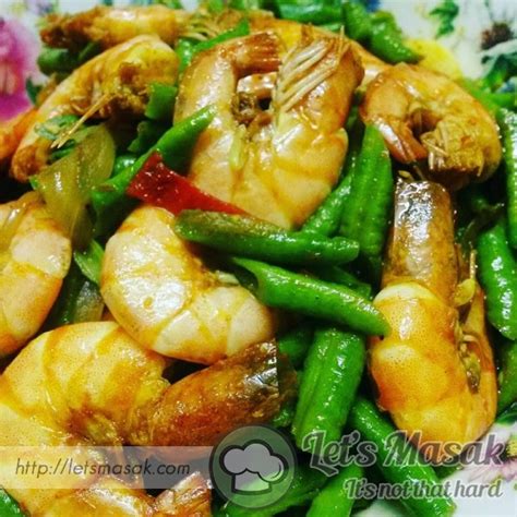 Udang Masak Kunyit Berkuah Kari Sotong Udang Goreng Kunyit Dan