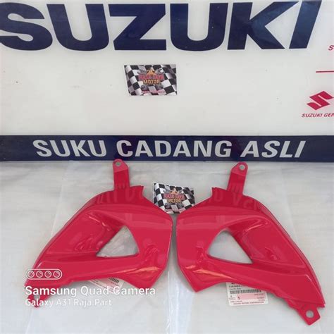 Jual Legshield Depan Legsil Sayap Luar Set Kanan Kiri Merah Suzuki