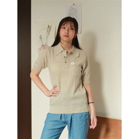 Jual Nude Knitted Blouse Brand Nakamura Shopee Indonesia