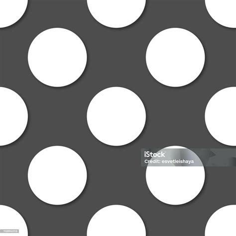 Polka Dots Seamless Pattern 3d Vector Background Stock Illustration