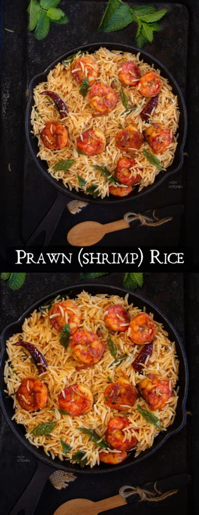 Prawn Rice Shrimp Rice Video Nish Kitchen